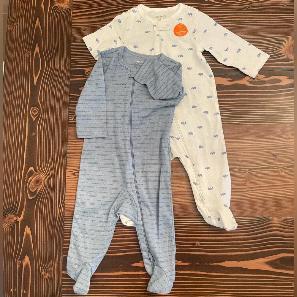 Carters- 2 pack sleeper/pajama bundle-6 month